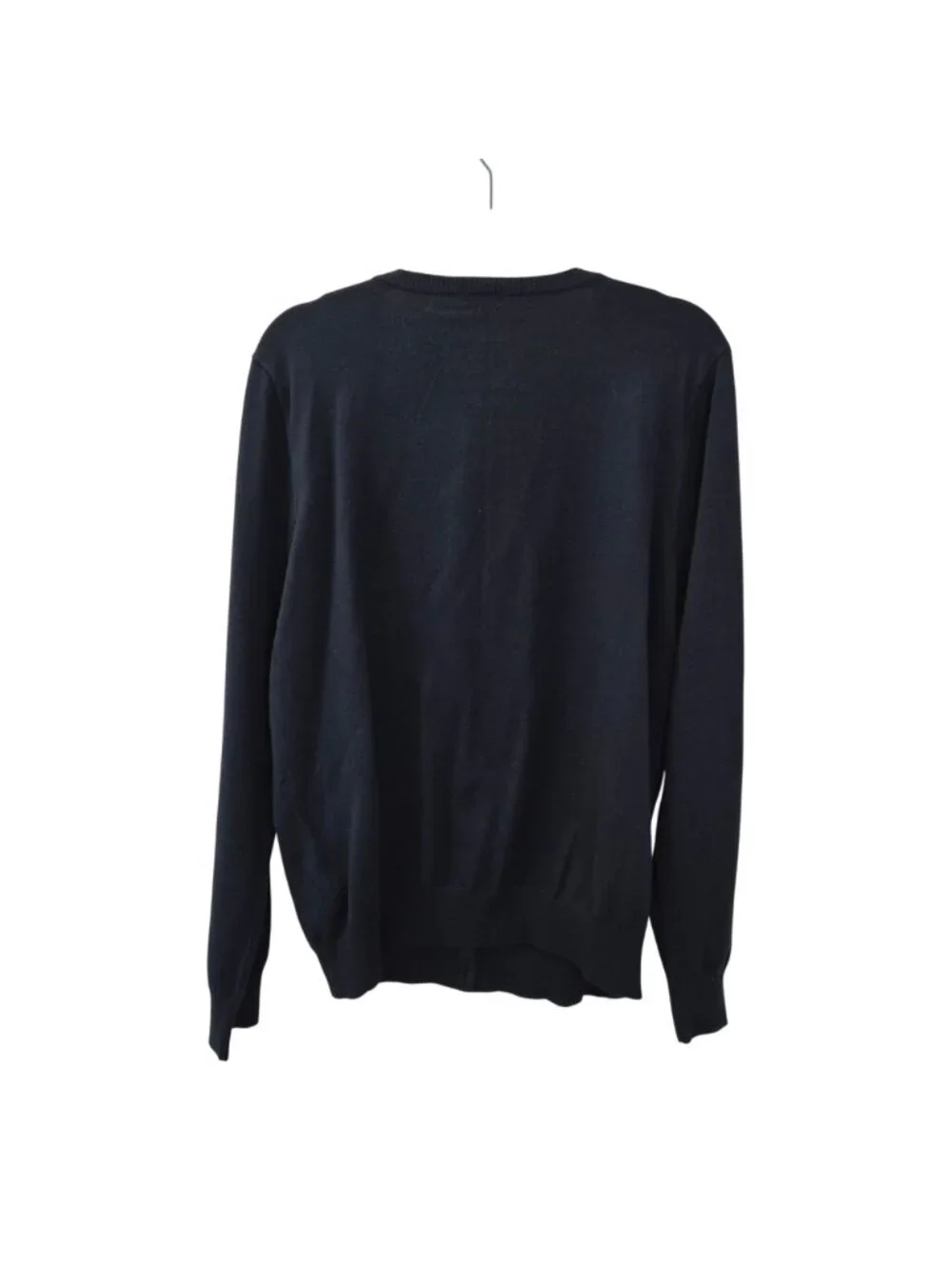 L.L. Bean Supina Cotton Blend Navy Blue Cardigan Sweater Size XL - Picture 2 of 5